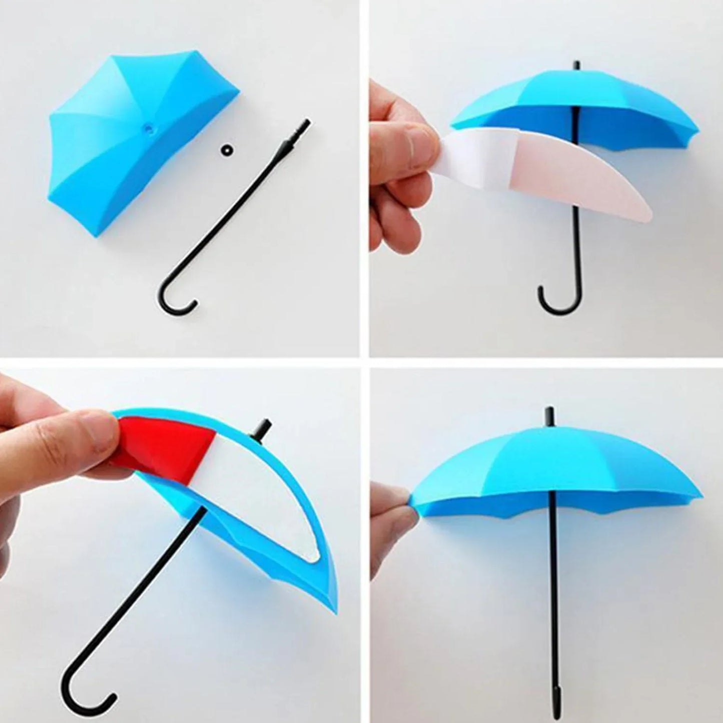1783 Colourful Umbrella Key Holder - Zidbik