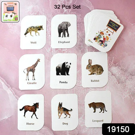 Kidkraft 32-piece Animal Flash Cards Set - Zidbik