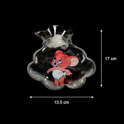 6542 Mix Transparent Multi Design Small Hot Water Bag With Cover For Pain Relief Neck Shoulder Pain And Hand Feet Warmer Menstrual Cramps. - Zidbik