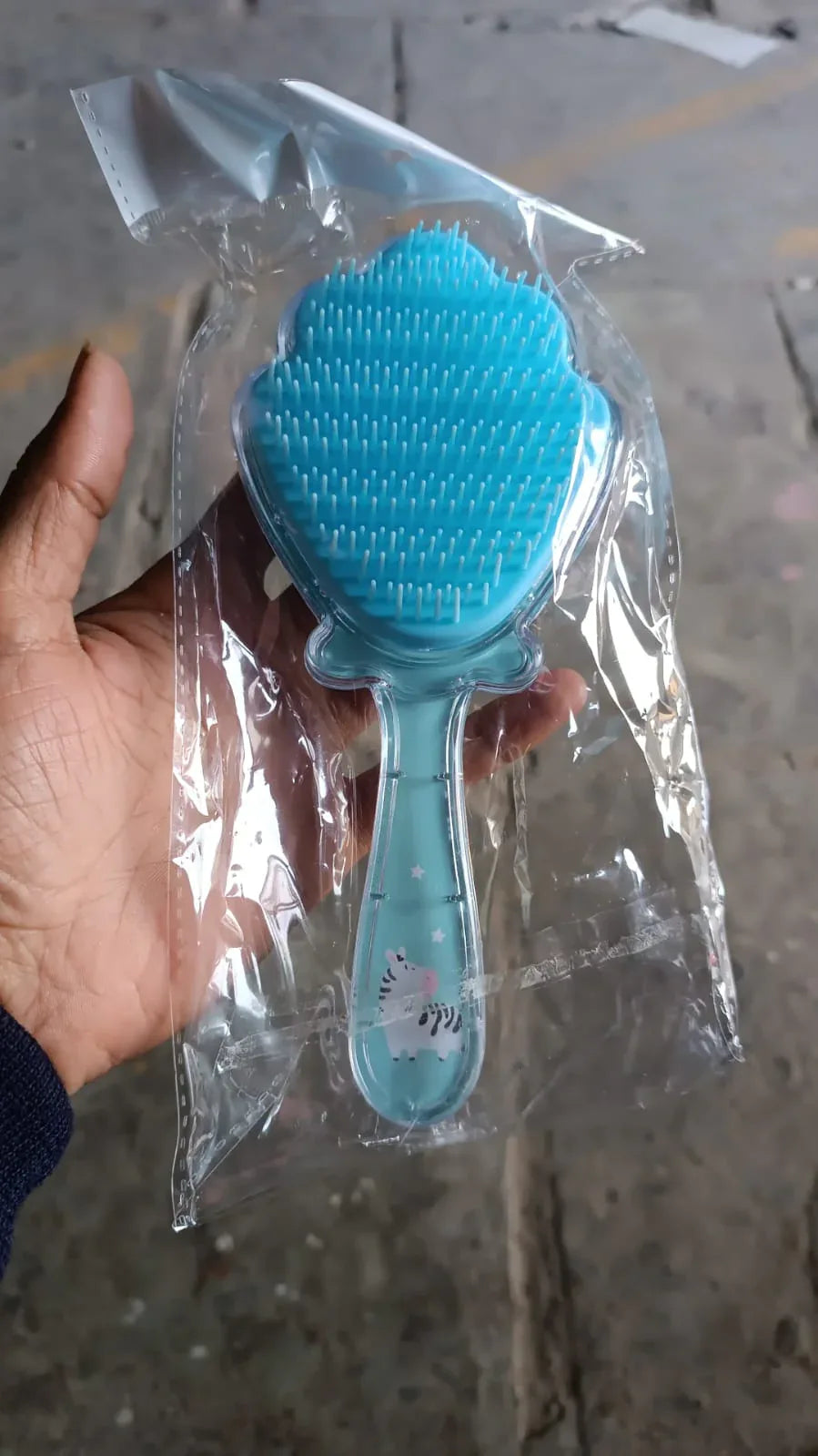 Cartoon Hair Brush Massage Shower Comb Blur Wet Salon (1 Pc ) - Zidbik