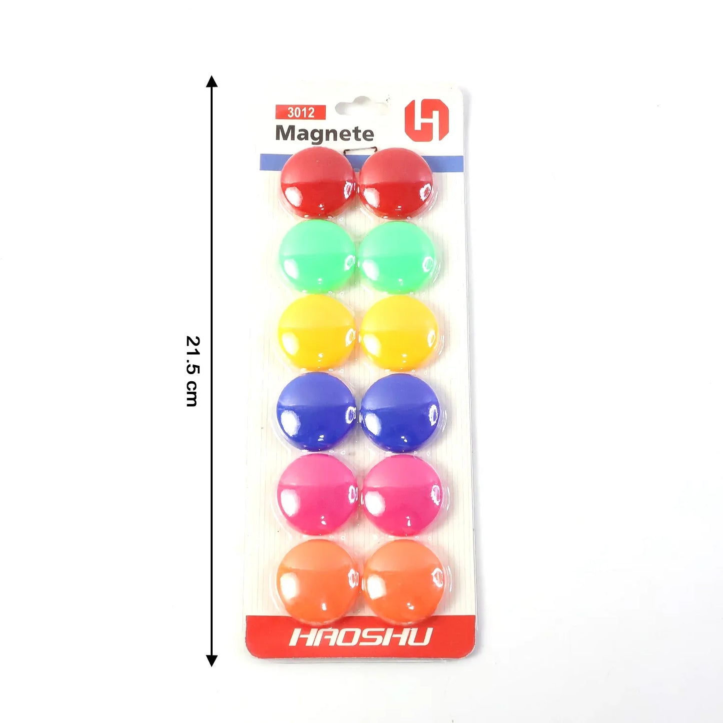 Colorful Round Refrigerator Magnets Set (12 Pc Set) - Zidbik
