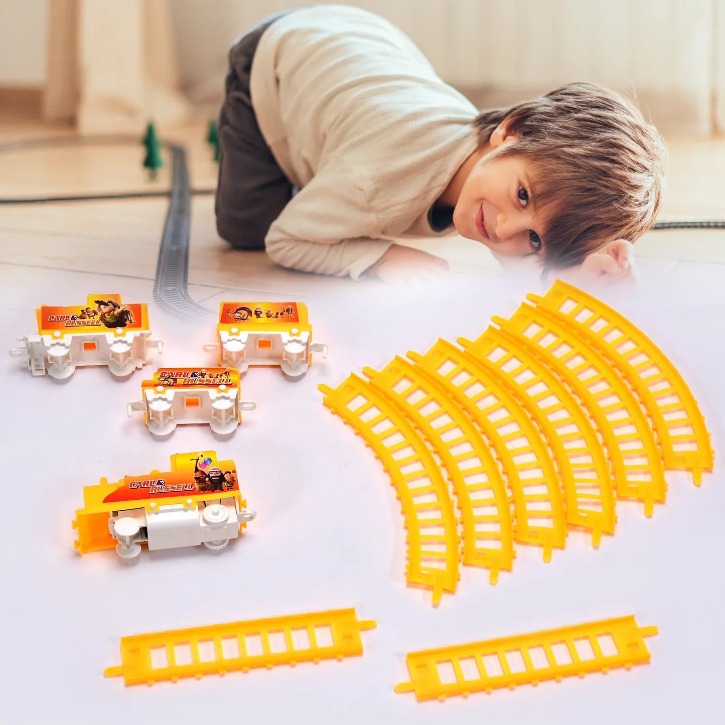 4472 Kids Toy Train High Speed Big Train Play Set Toy Battery Operated Train Set With Light And Sound - Zidbik