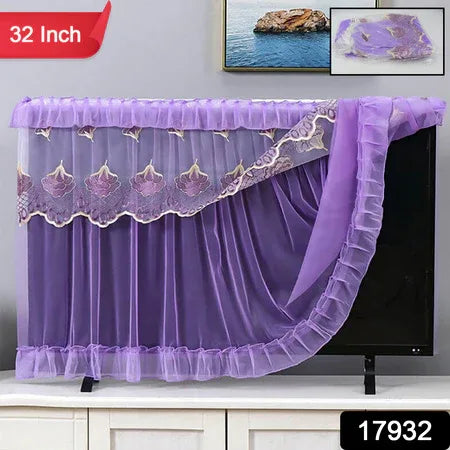 Dustproof Cover For Indoor Tv Screen Protector Cloth Cover (32 Inch) - Zidbik