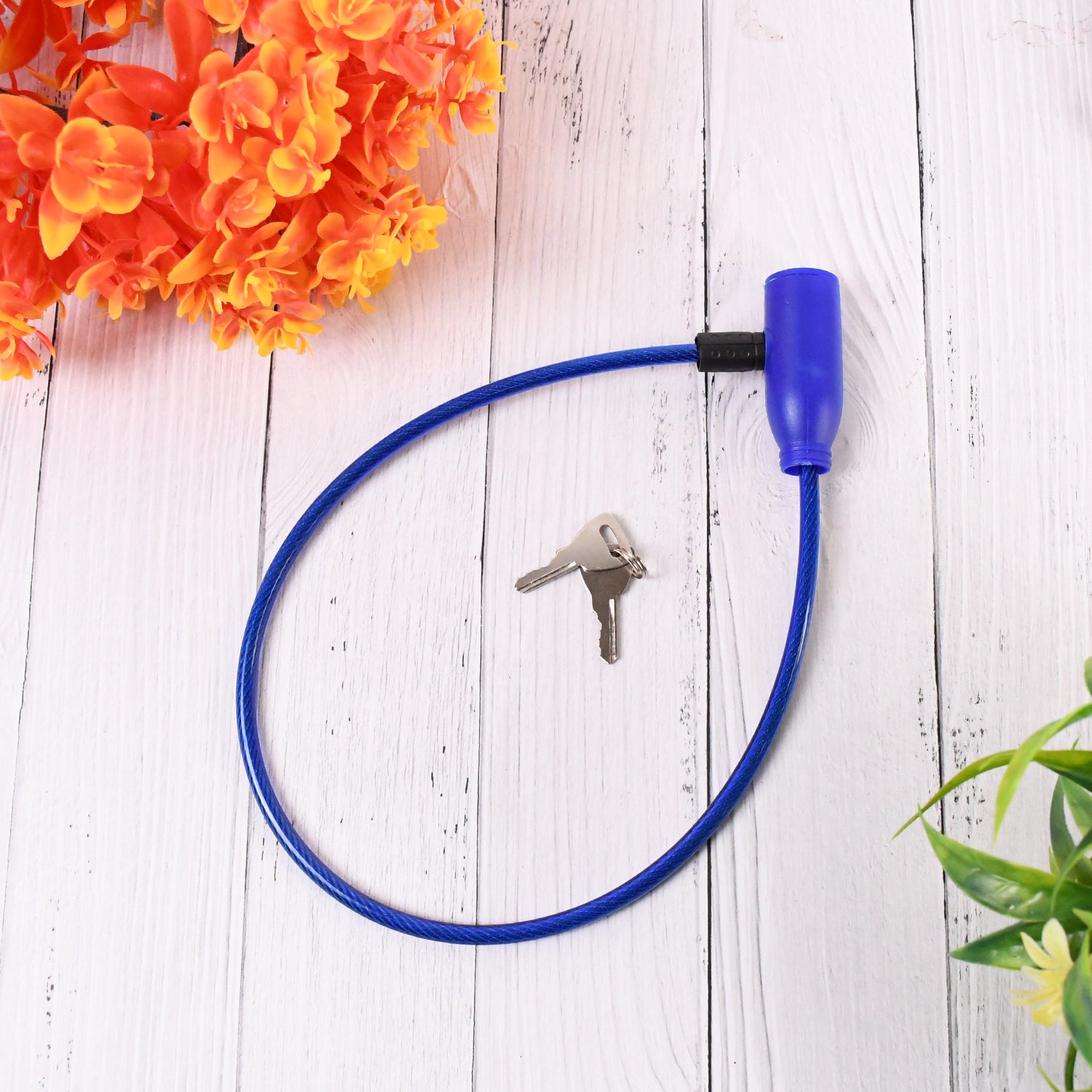 Heavy Duty Multipurpose Steel Cable Safety Lock With 2 Keys (1 Pc) - Zidbik