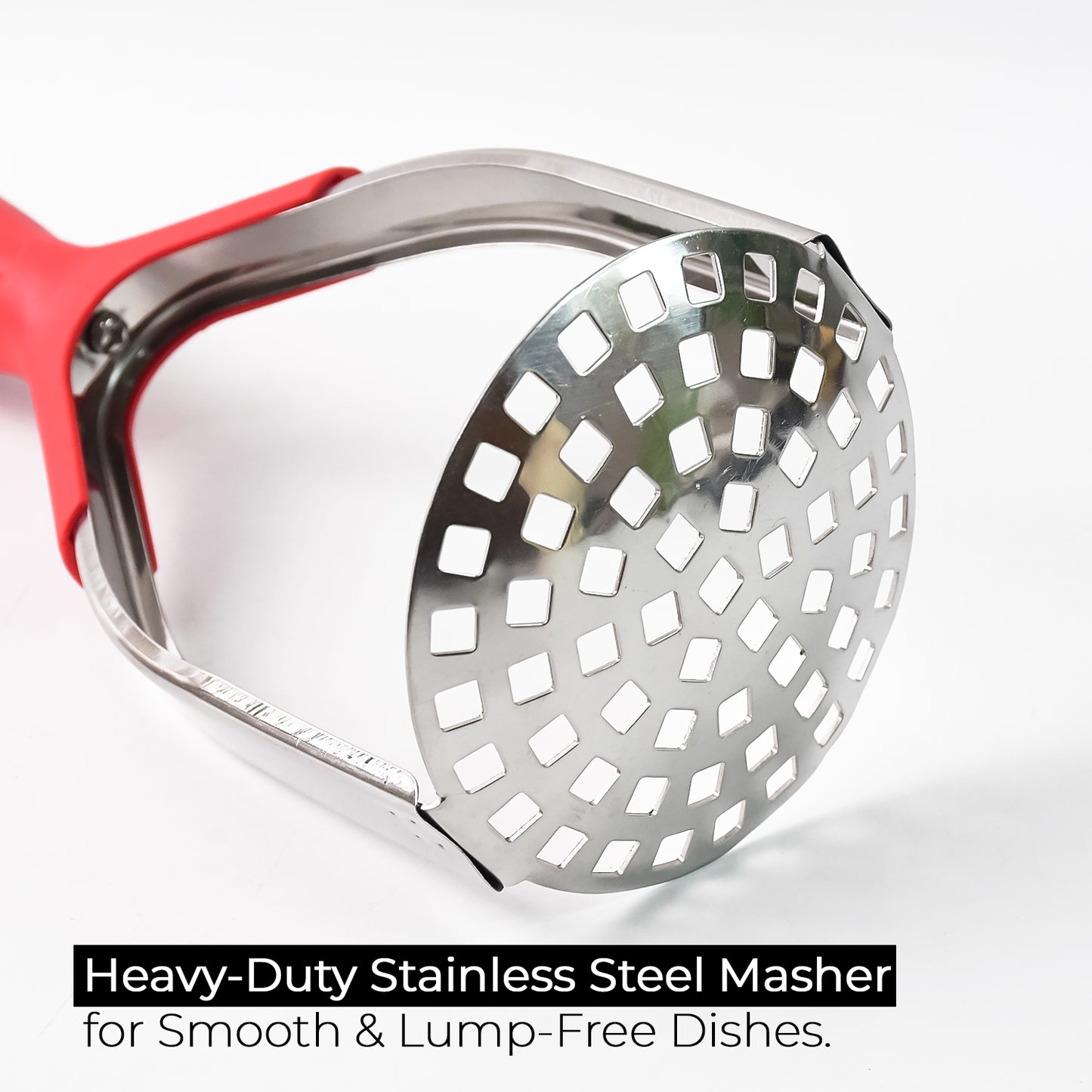 5493 Kitchen Food Masher Fruit Tool Masher Professional Masher Kitchen Tool Kitchen Masher With Comfortable Grip Heavy Duty Potato Masher Perfect For Bean Vegetable Fruits Masher (1 Pc) - Zidbik