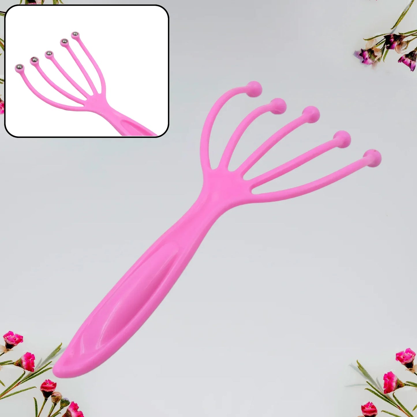 0268 Scalp Massager Handheld Portable Head Massager Deep Relax And Pressure Relief In Office Household And Tour Fathers Day And Mothers Day Gifts For Home Relaxation (1 Pc ) - Zidbik