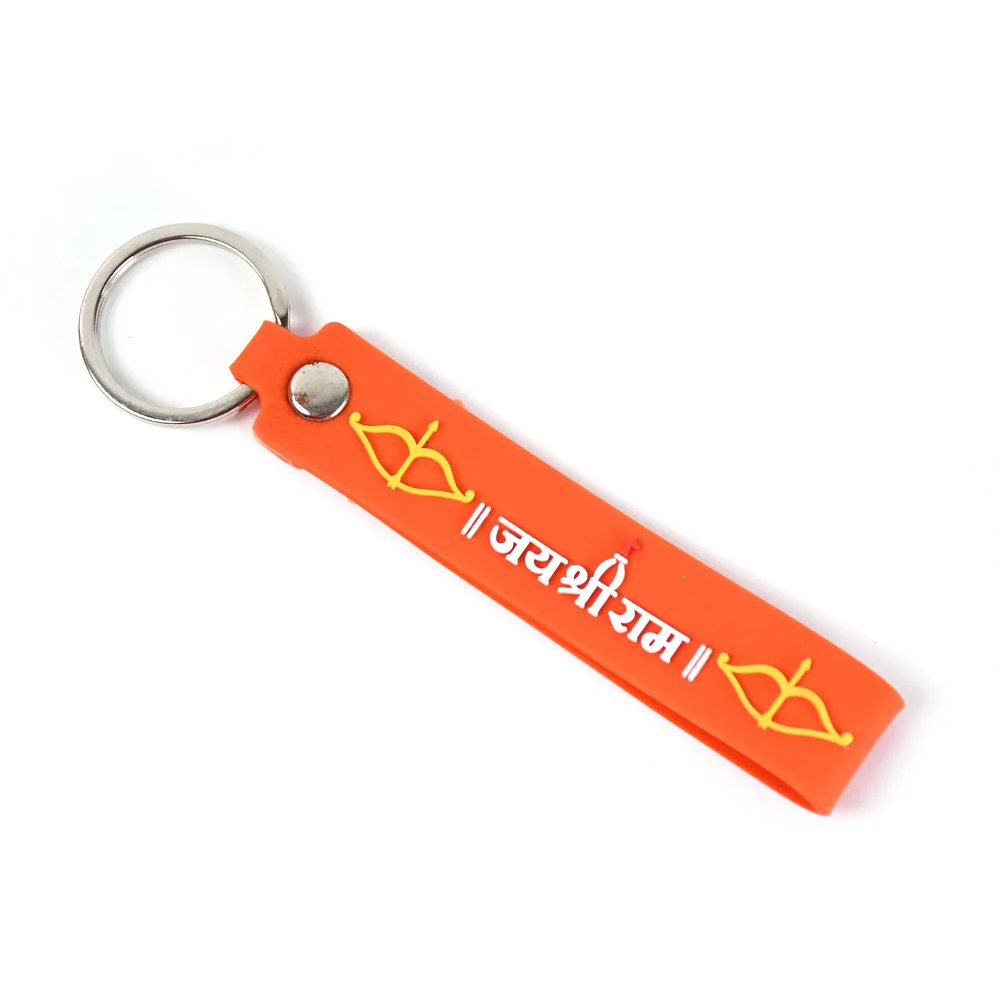 Silicone Jai Shree Ram Keychain (1 Pc) - Zidbik