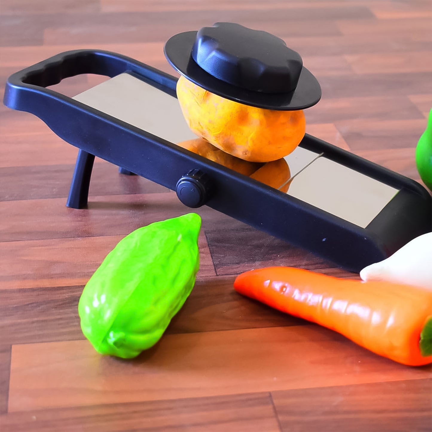 Adjustable Slicer Stainless Steel And Plastic Premium Multipurpose Potato  Onion Slicer And Grater (1 Pc) - Zidbik