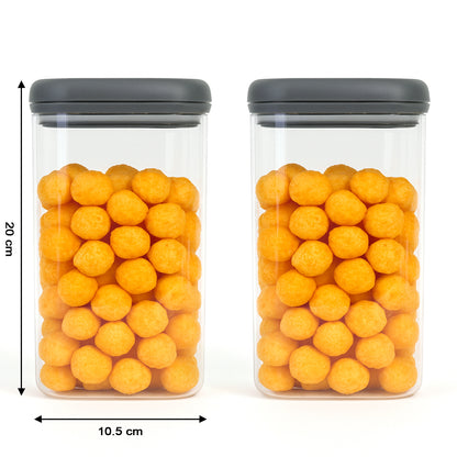 Supermom Airtight Kitchen Storage Containers  (2 Pc Set  1500 Ml) - Zidbik