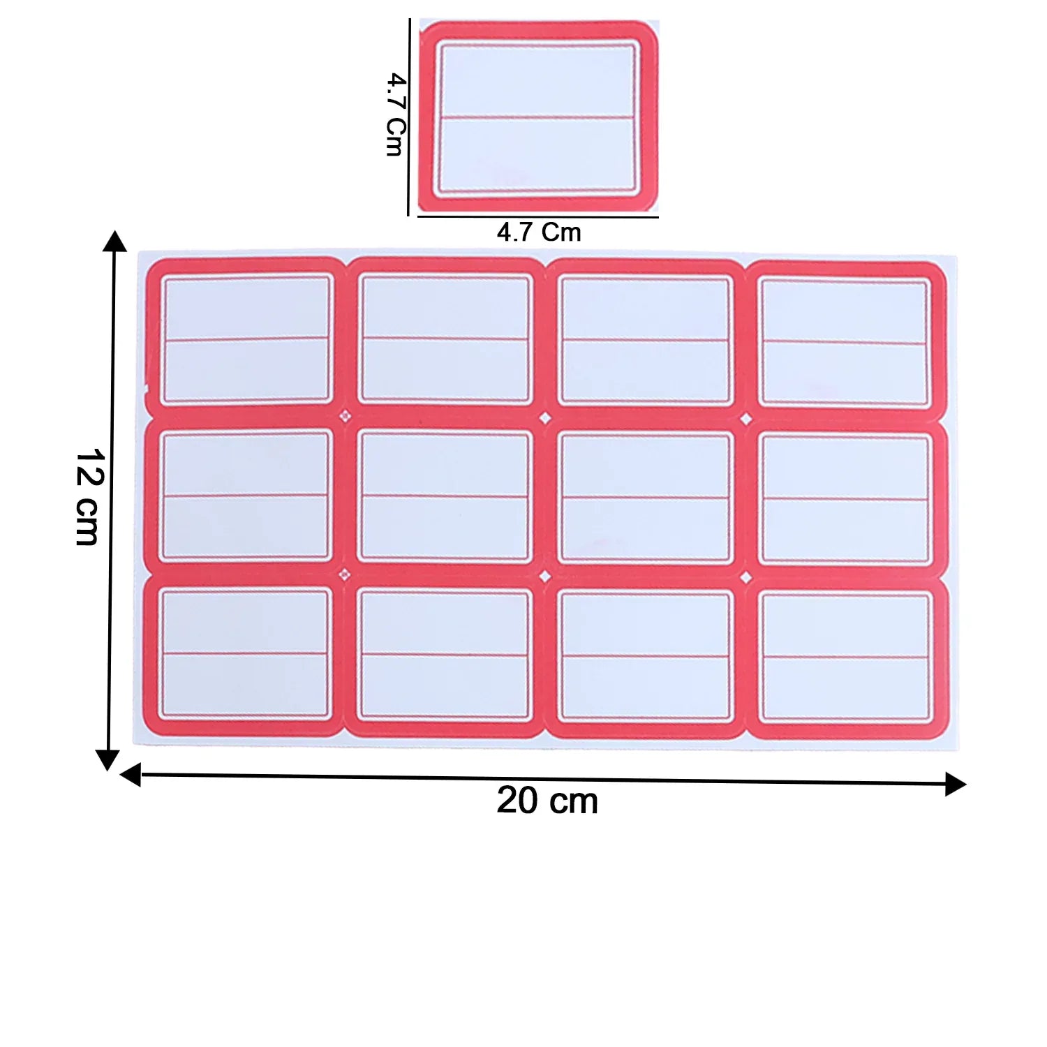 Writable Label Stickers 50 Sheets - Zidbik