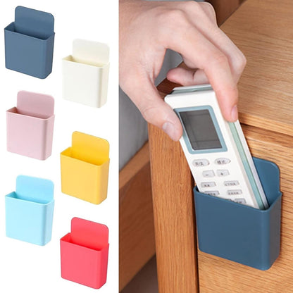 8485  Multipurpose Plastic Wall Mounted Remote  Mobile Holder Stand  (Pack Of 4) - Zidbik