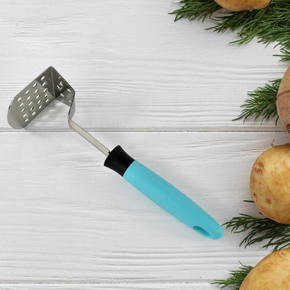 Apex L-handle Stainless Steel Potato Masher Ergonomic Grip (1 Pc) - Zidbik