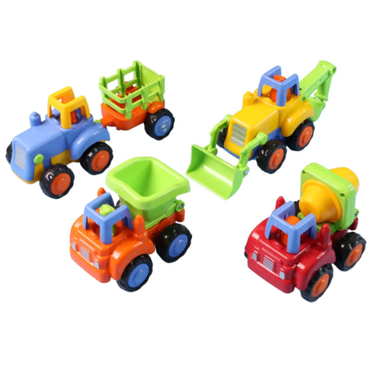 Funwoods Construction Vehicle Toy Set For Kids (4 Pc) - Zidbik
