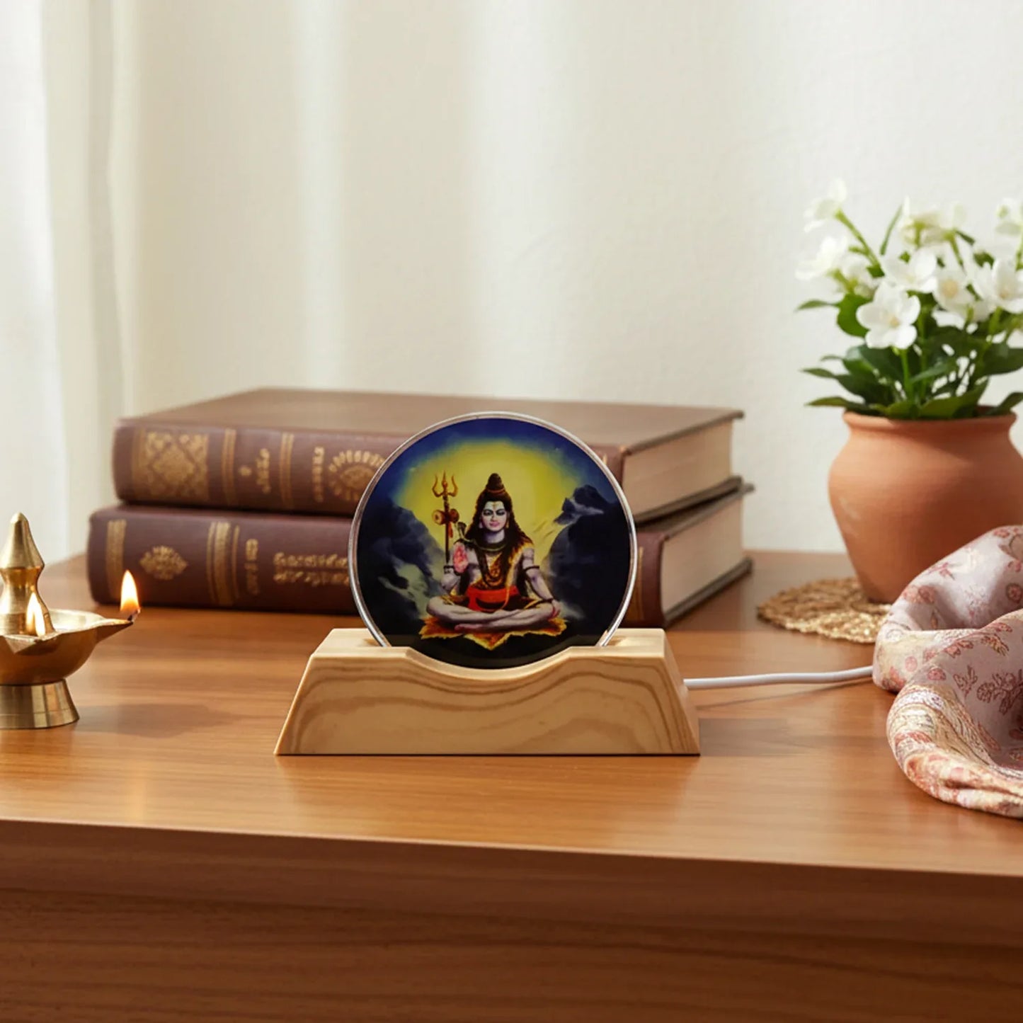 3d Creative Lord Shiva Led Night Lamp (1 Pc) - Zidbik