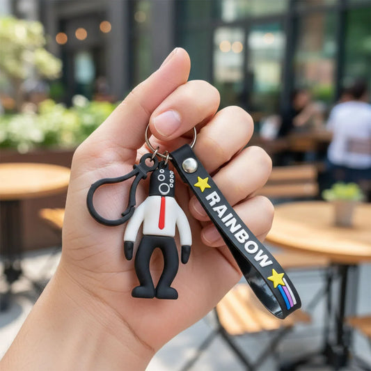 Stylish Cartoon Man Figure Keychain (1 Pc) - Zidbik