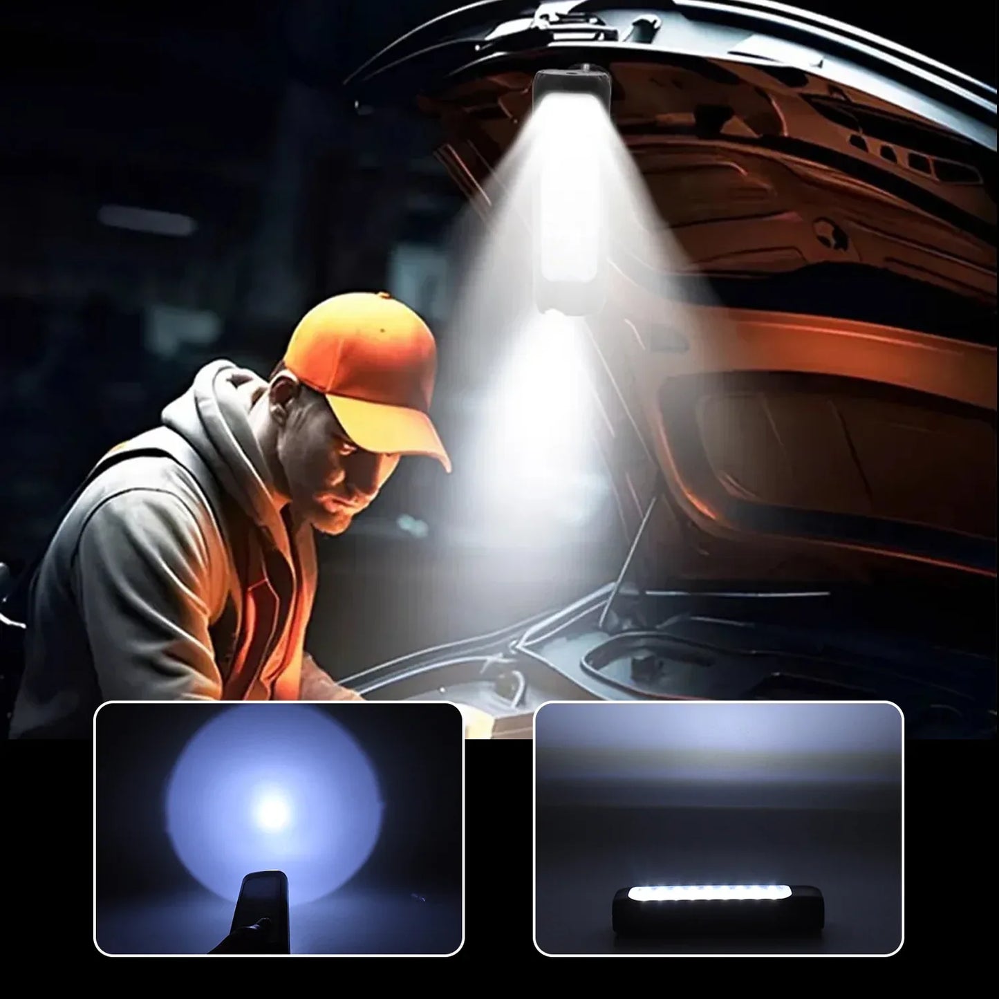 3 Modes Outdoor Indoor Hanging Solar Light Small 18led 1 Big Led - Zidbik