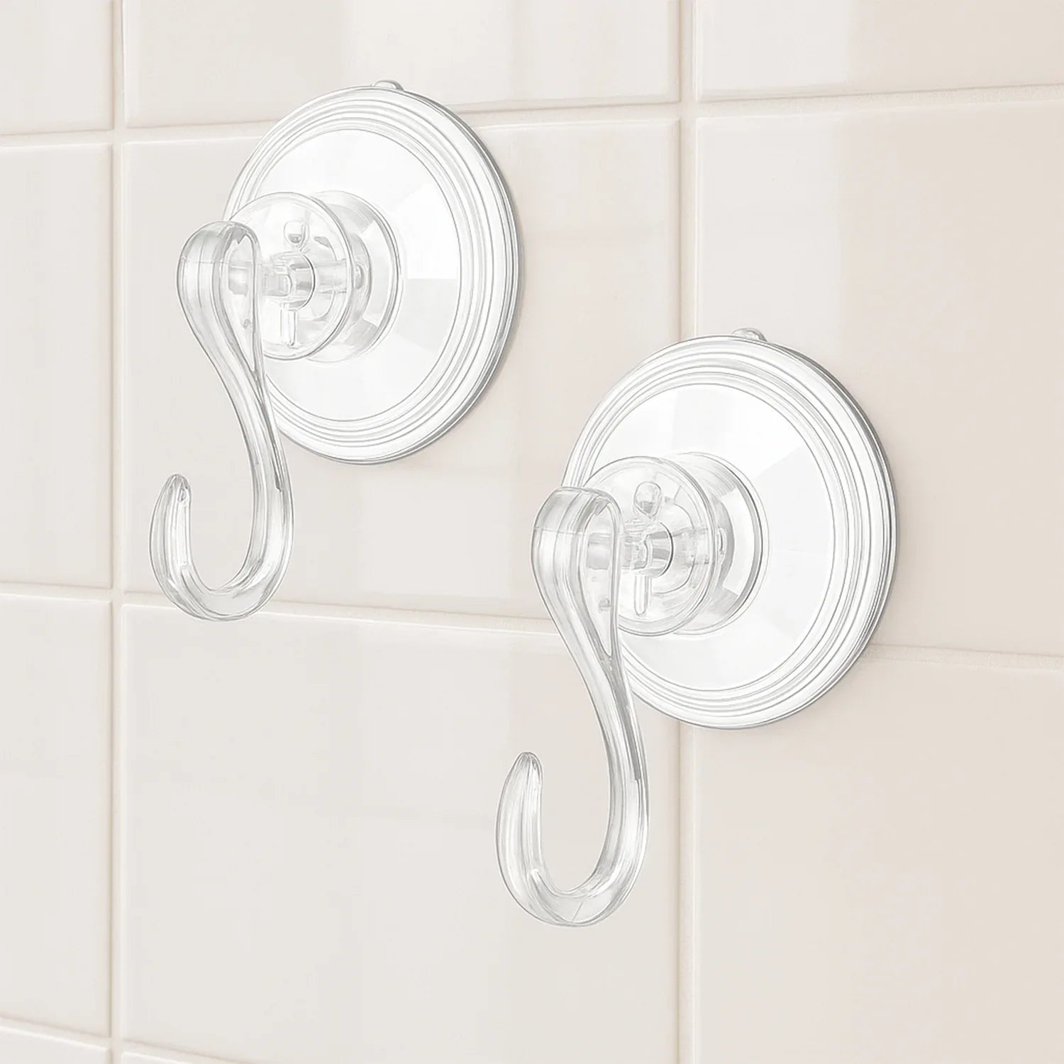 Plastic Suction Cup Hooks (4 Pcs Set) - Zidbik