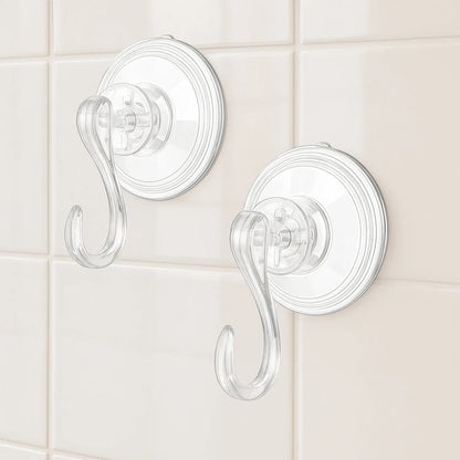 Plastic Suction Cup Hooks (4 Pcs Set) - Zidbik