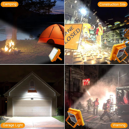 High-brightness Solar Led Flood Light With Power Bank (1 Pc) - Zidbik