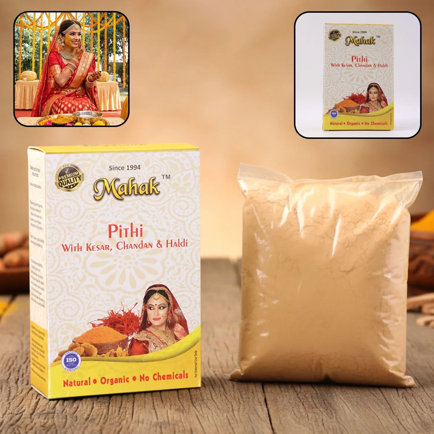 Traditional Face And Body Mahak Pithi 100 Gm - Zidbik