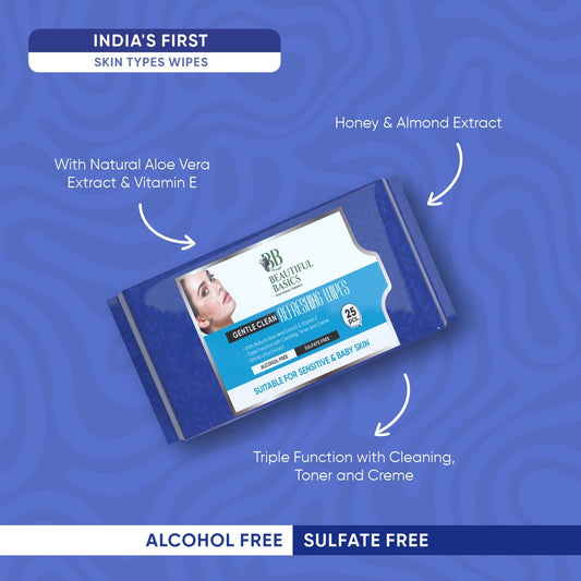 Refreshing Wet Wipes For Face  Facial Cleansing  Refreshing  Skin Hydration Soothing For Skin  Ph Balance  Alcohol Free  Nourishing With Fruit Extract  25 Wipes - Zidbik