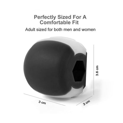 6101v Cn Blk Jaw Exerciser Used To Gain Sharp And Chiselled Jawline Easily And Fast. - Zidbik