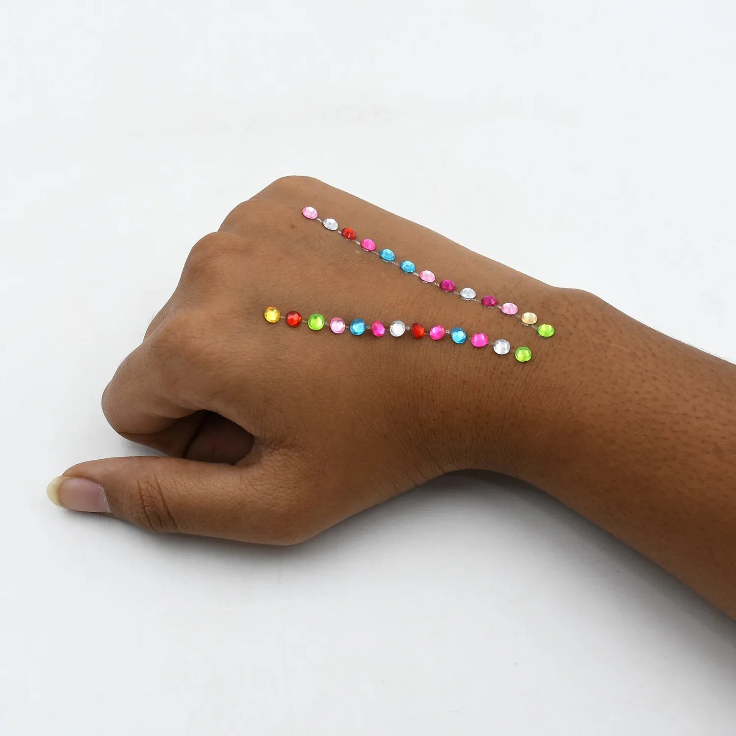 Self Adhesive Multi Size Shaped Shining Stones Crystals Stickers For Art Craft Mobile Phone Decoration Jewellery Making School Projects Creative Work - Zidbik