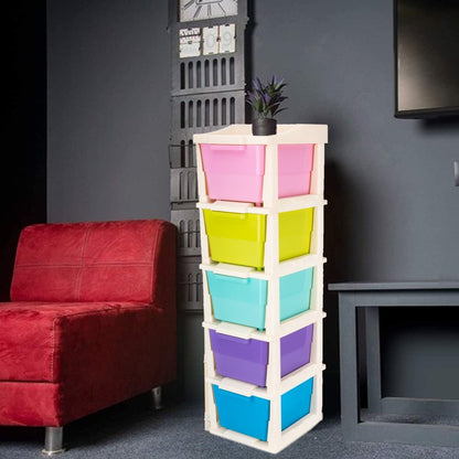 0702 5 Layer Multi-purpose Modular Drawer Storage System - Zidbik