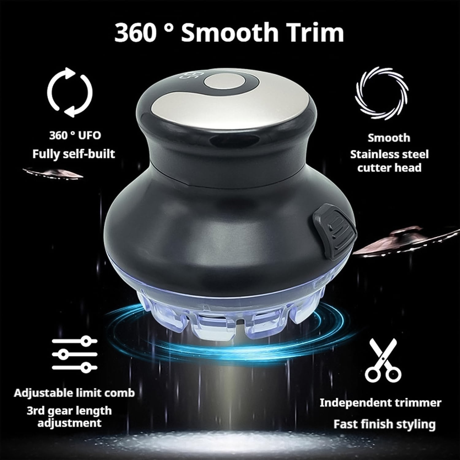 Rechargeable Electric Hair Cutting Machine (1 Pc) - Zidbik