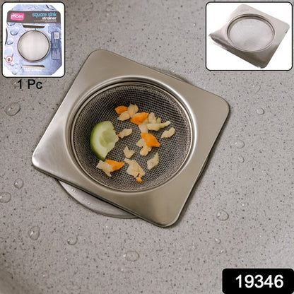 Stainless Steel Square Sink Strainer (1 Pc) - Zidbik