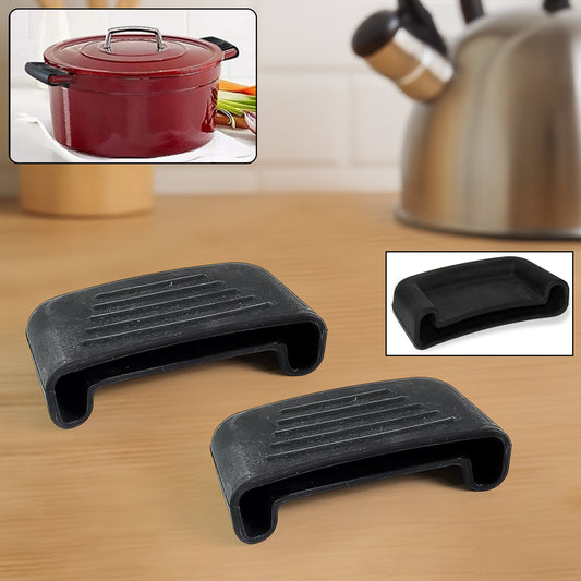 Silicone Rubber Pot Handle Sleeve Cover (2 Pc) - Zidbik