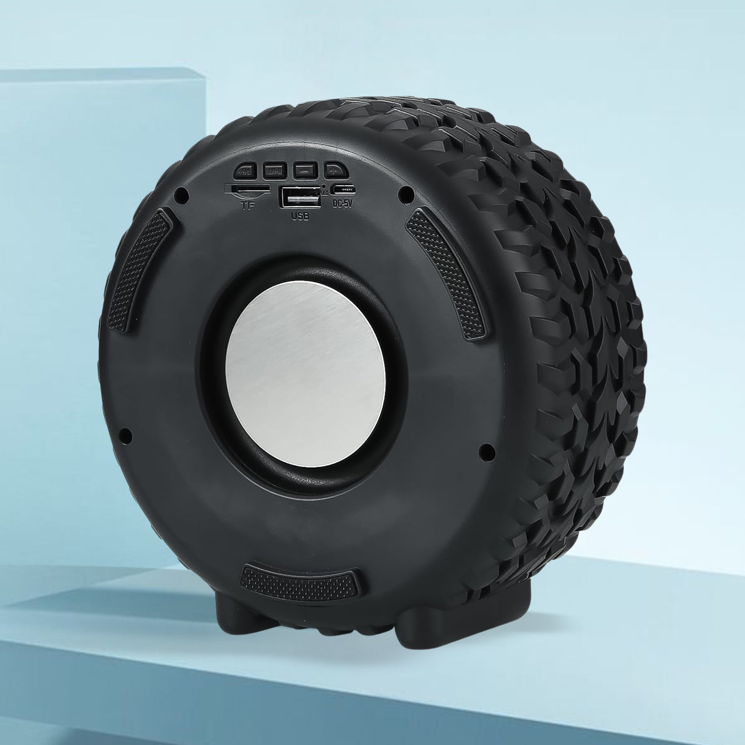 Portable Tyre  Wheel Shape Wireless Bluetooth Speaker (1 Pc) - Zidbik