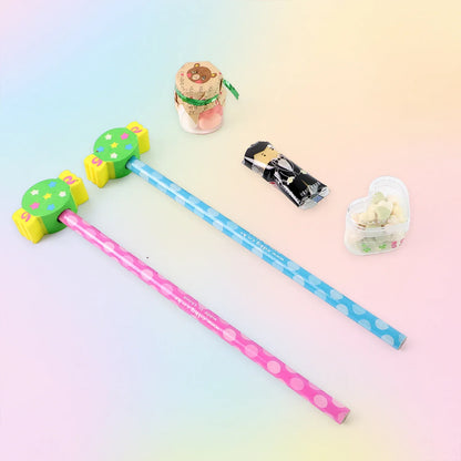 Fun Candy Design Pencil Set With Accessories (1 Set Mix Design) - Zidbik