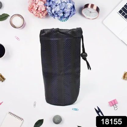 Reusable Multipurpose Washable Rope Pouch Pen Pencil Stationary Case Travel (1 Pc) - Zidbik