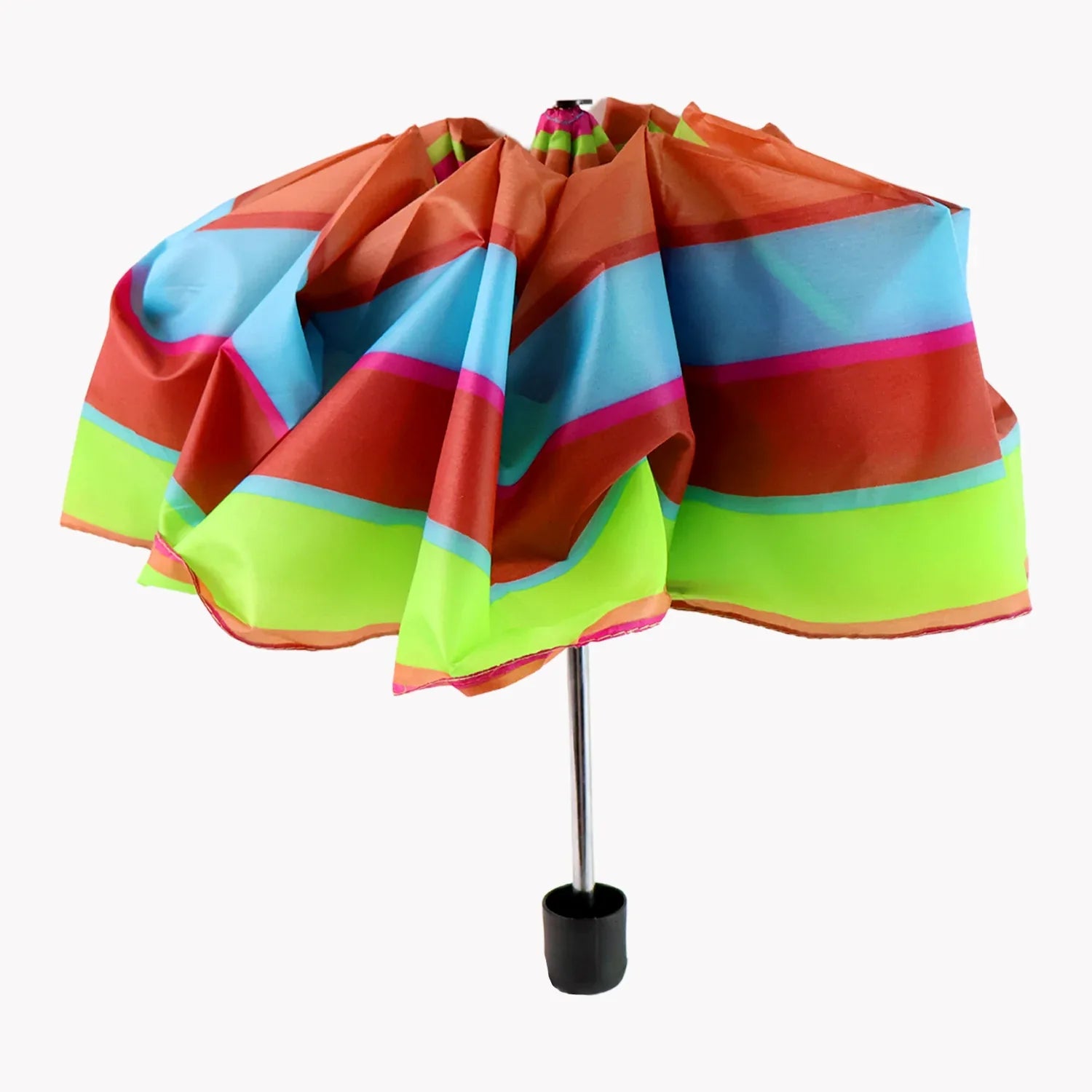 3-fold Sun Rain Protective Solid Foldable Umbrella (1 Pc) - Zidbik