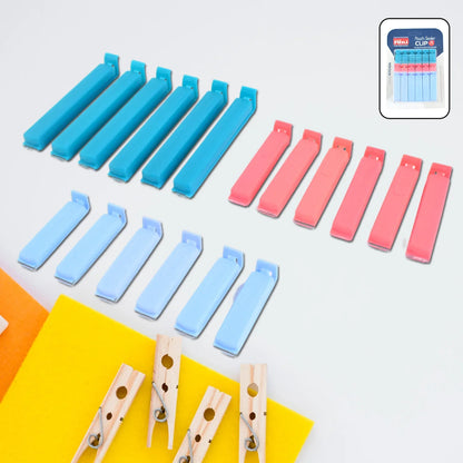 Ritu 18-piece Plastic Pouch Sealer Clip Set - Zidbik