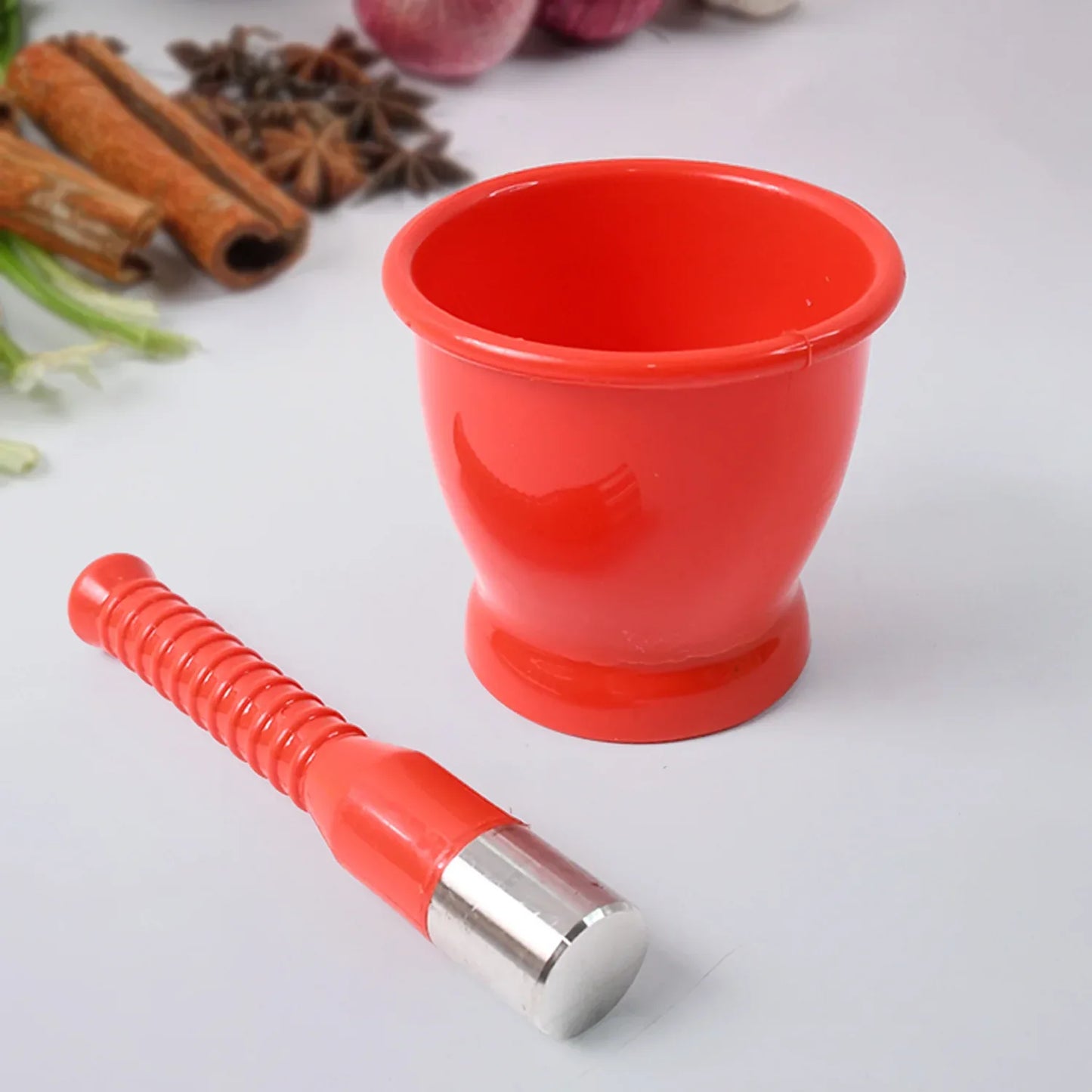 Ritu Heavy Duty Unbreakable Plastic Khal Batta Set (2 Pcs Set) - Zidbik