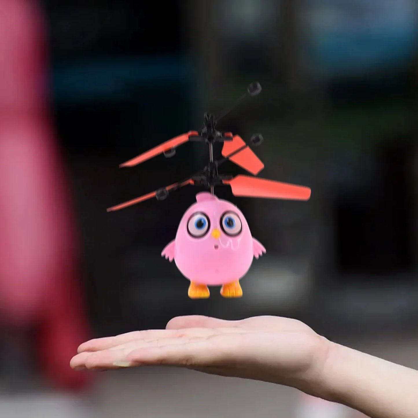 Flying Bird Rc Toy With Led Amp Remote Control Pink Owl Design (1 Set) - Zidbik