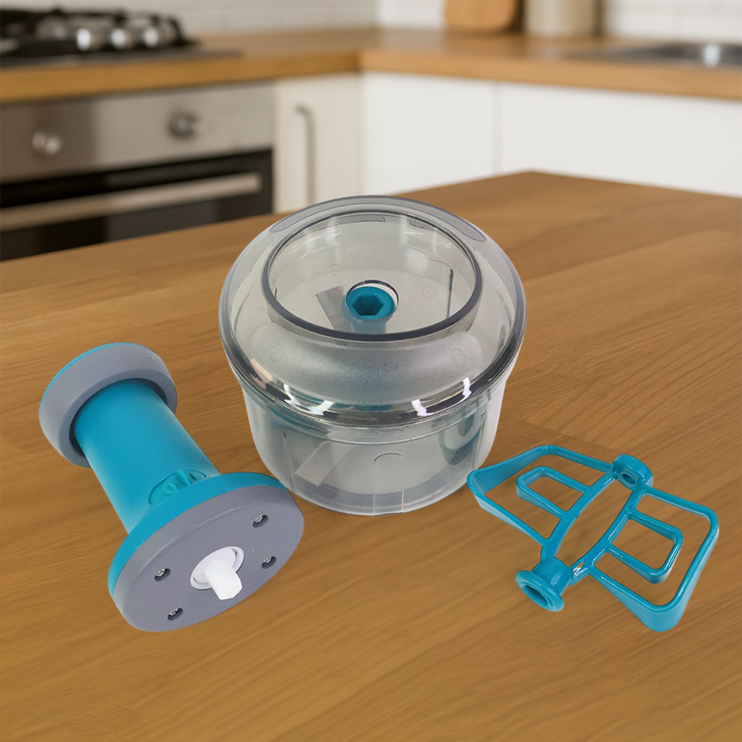 Supermom Premium Manual Push Chopper And Vegetable Cutter (750ml  1 Pc) - Zidbik