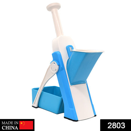 2803 Multi Functional Time Saving Adjustable Hand Press Vegetables Chopper - Zidbik