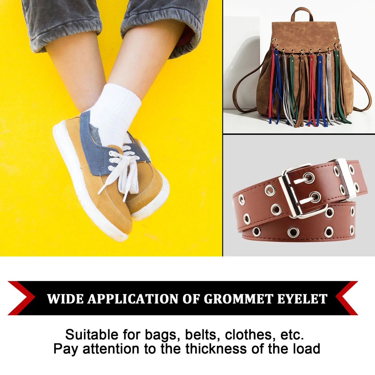 1593 Grommet Setting Tool With 25 Pcs Gold Eyelets Grommets Steel Hole Punch Setter Kit For Leather Canvas All Fabrics Men And Women Clothes Shoes Belts Bags Crafts - Zidbik