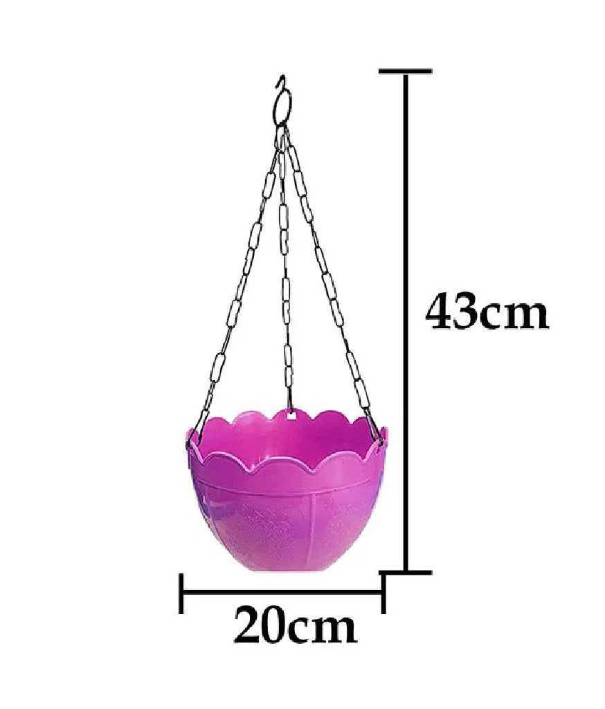 3851 Flower Pot Plant With Hanging Chain For Houseplants Garden Balcony Decoration - Zidbik