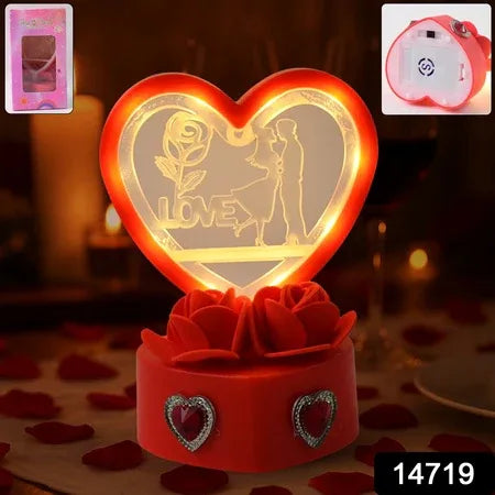Heart-shaped Love Couple Decorative Showpiece (1 Pc) - Zidbik