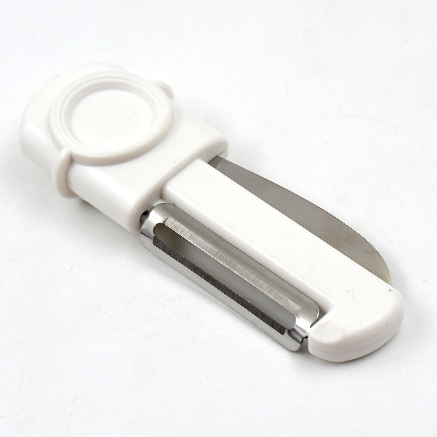 Dual-use Knife And Peeler 2-in-1 Stainless Steel Blades Wiith Case (1 Pc) - Zidbik