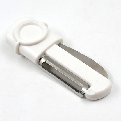 Dual-use Knife And Peeler 2-in-1 Stainless Steel Blades Wiith Case (1 Pc) - Zidbik