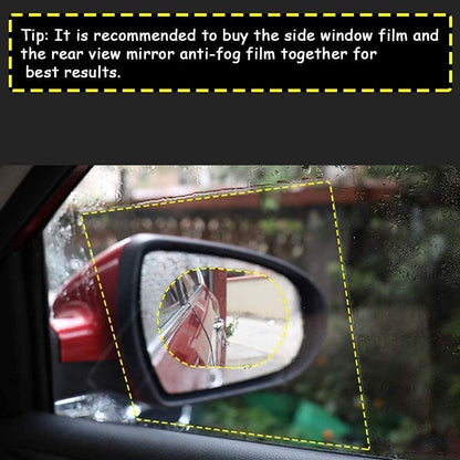 7552 Anti Fog Anti Scratch Interior Rearview Car Mirror Film Waterproof Hd Clear Protective Sticker Film For Safe Driving Car Mirrors Side Windows - Zidbik