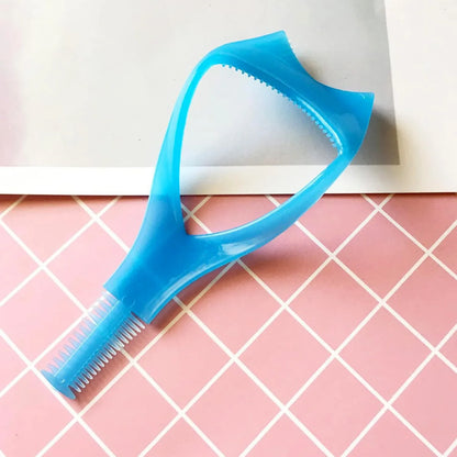 0382 3 In 1 Plastic Makeup Cosmetic Eyelash Tool Lash Mascara Applicator Eyelashes Guide Eyelashes Brush Curler Comb Eye Makeup Tool Female Supply (1 Pc) - Zidbik