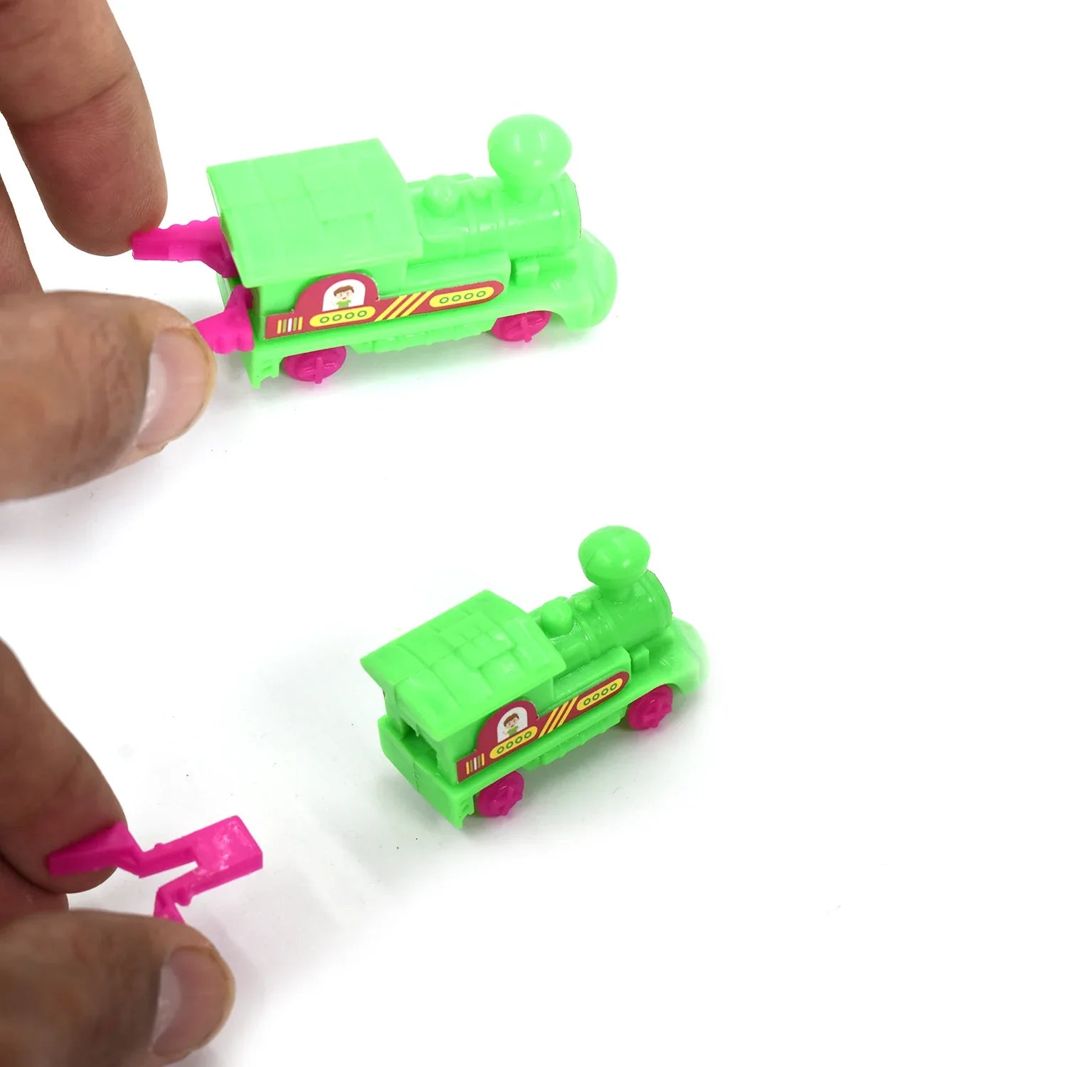 4418 30pc Pull Along Back Train Friction Power Toy Vehicle Push And Go Crawling Toys Baby - Zidbik