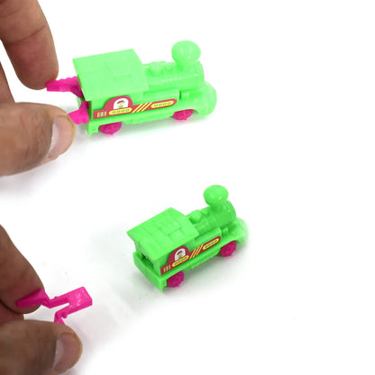 4418 30pc Pull Along Back Train Friction Power Toy Vehicle Push And Go Crawling Toys Baby - Zidbik