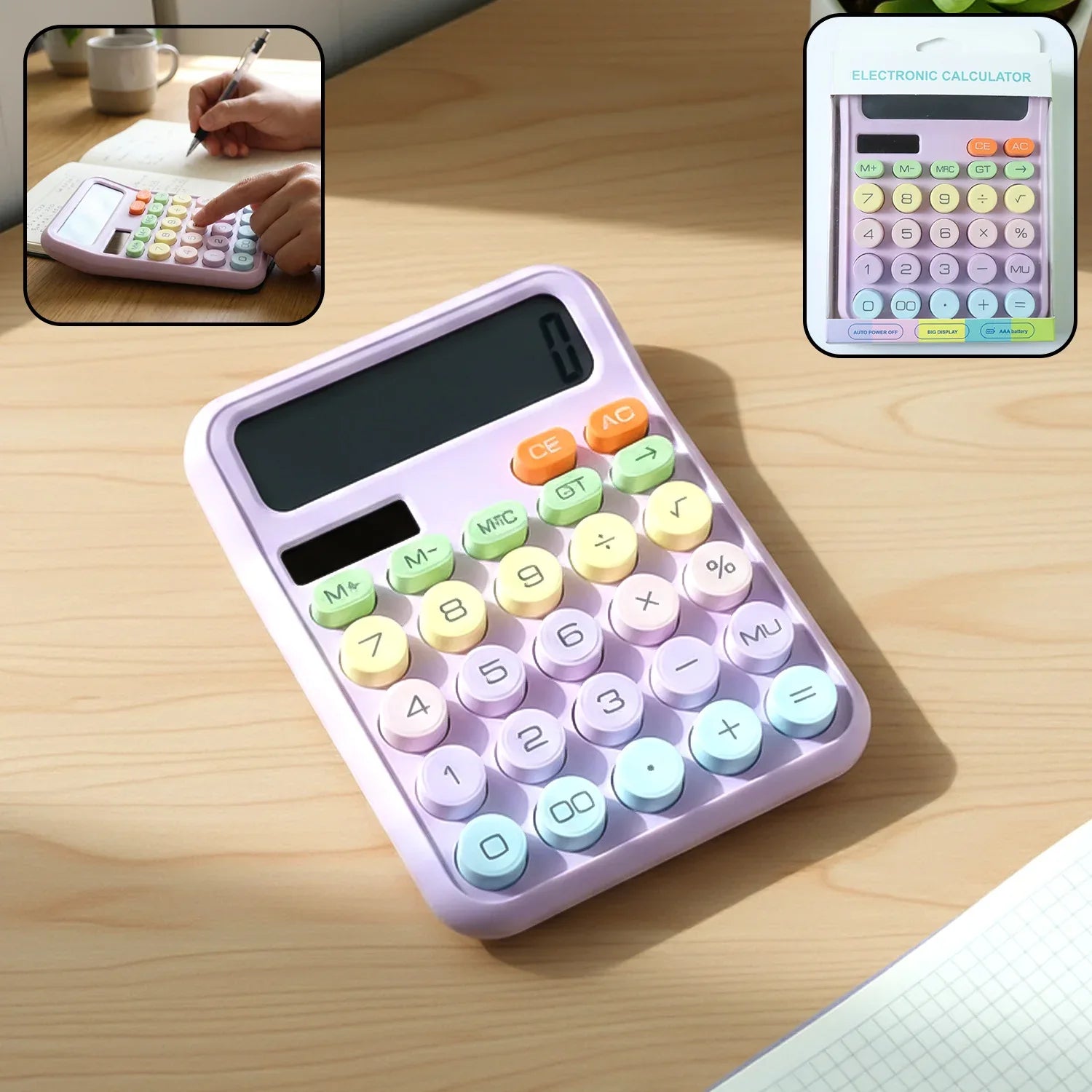 Electronic Desktop Calculator (1 Pc) - Zidbik